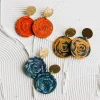 Jia Recycled Sari Dangle Earrings