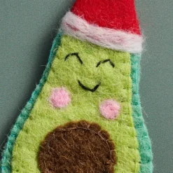 Jingle Bell Guac Felt Avocado Ornament