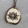 Joya Lotus Tagua Pendant Necklace