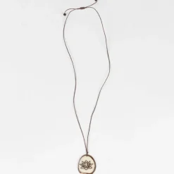 Joya Lotus Tagua Pendant Necklace