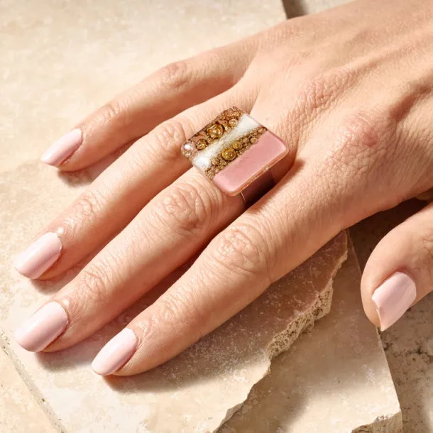 Julieta Glass Statement Ring