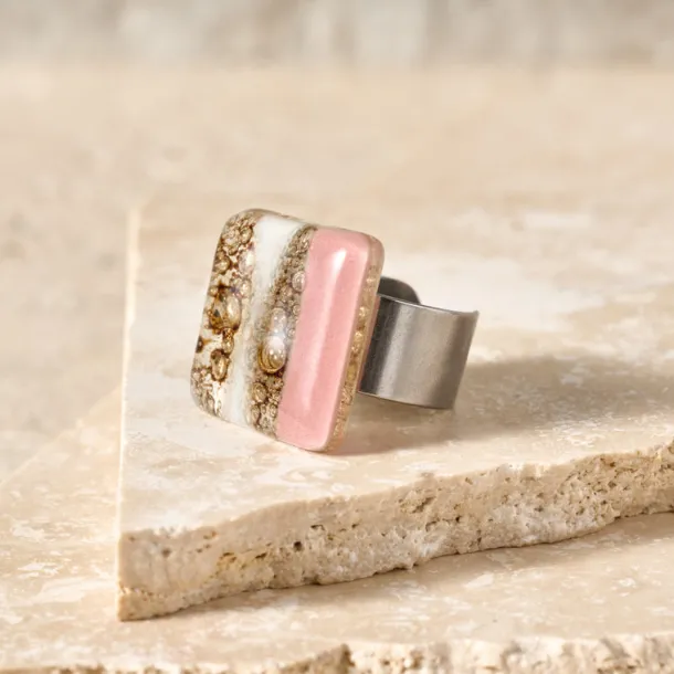 Julieta Glass Statement Ring