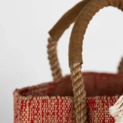 Jute & Cotton Bucket Bag