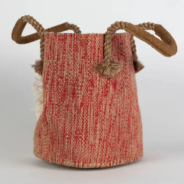 Jute & Cotton Bucket Bag