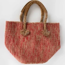 Jute & Cotton Bucket Bag