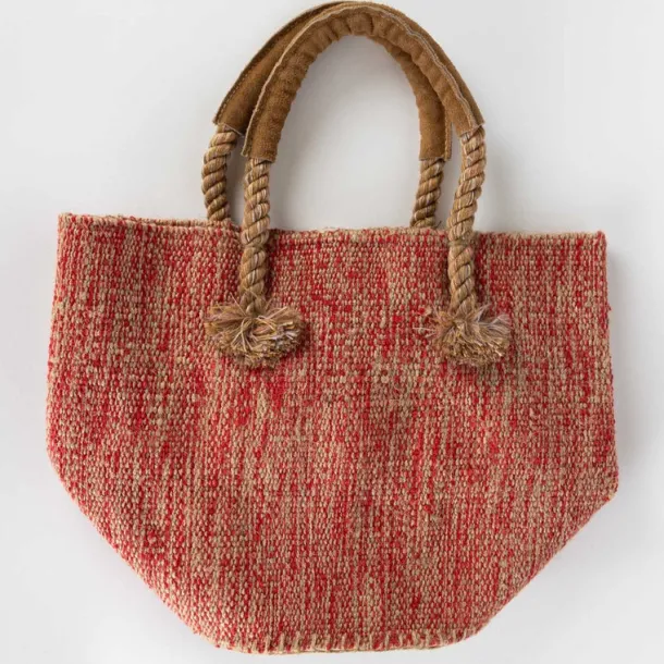 Jute & Cotton Bucket Bag
