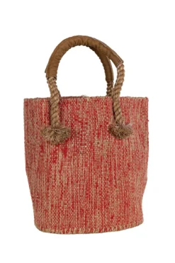 Jute & Cotton Bucket Bag