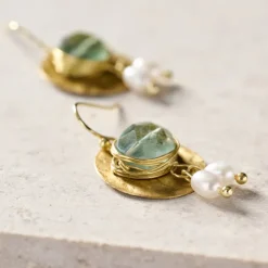 Kabru Brass Drop Earrings
