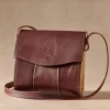 Kala Leather & Olive Wood Crossbody Bag
