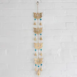 Kama Lotus Blossom Recycled Iron Chime