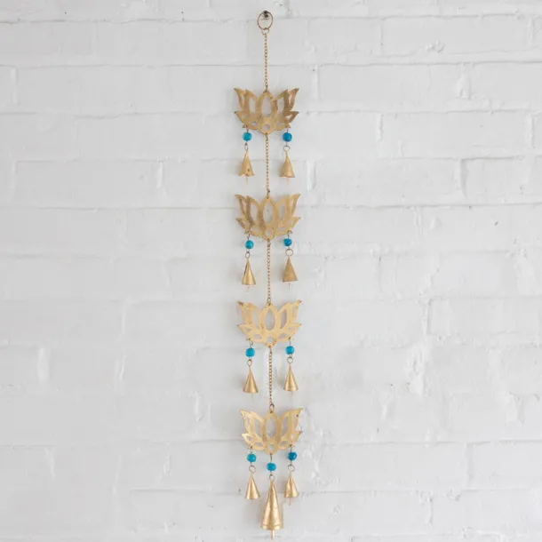 Kama Lotus Blossom Recycled Iron Chime