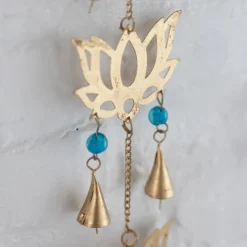 Kama Lotus Blossom Recycled Iron Chime