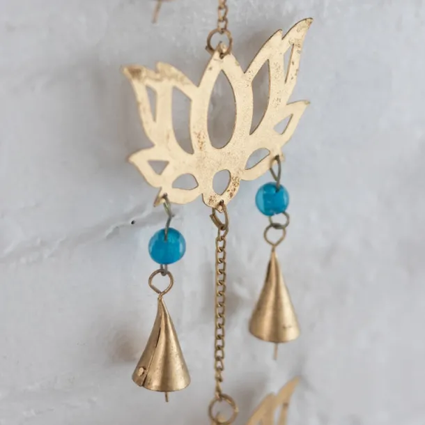 Kama Lotus Blossom Recycled Iron Chime
