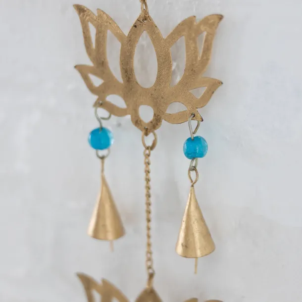 Kama Lotus Blossom Recycled Iron Chime