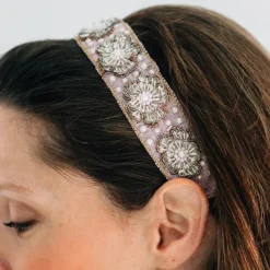 Kamal Floral Beaded Headband