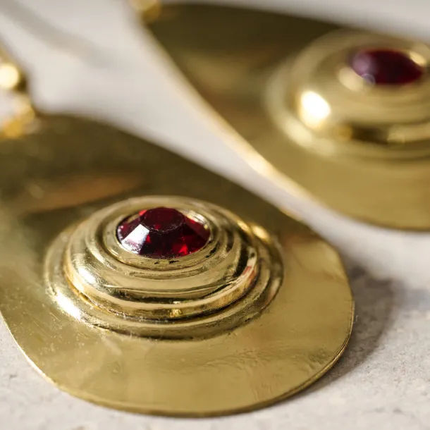 Kamet Brass Drop Earrings