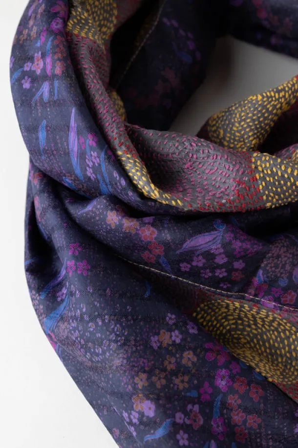 Kantha Silk Scarf