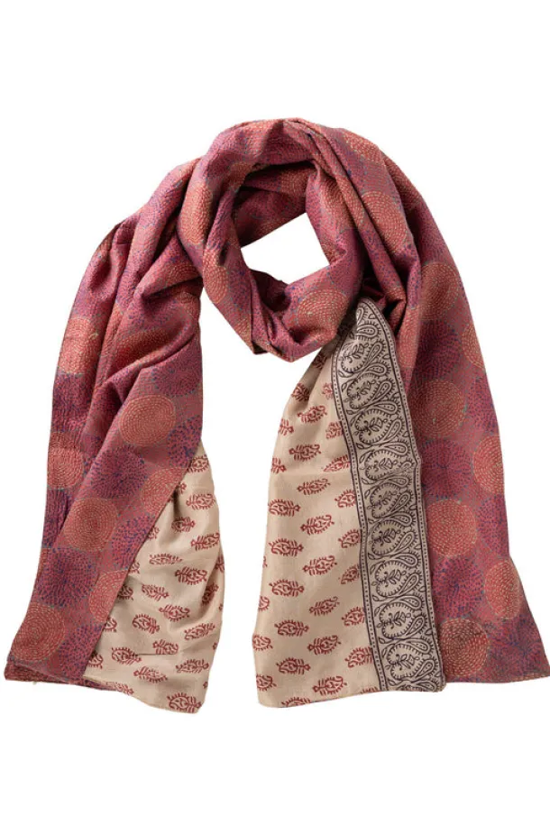 Kantha Silk Scarf