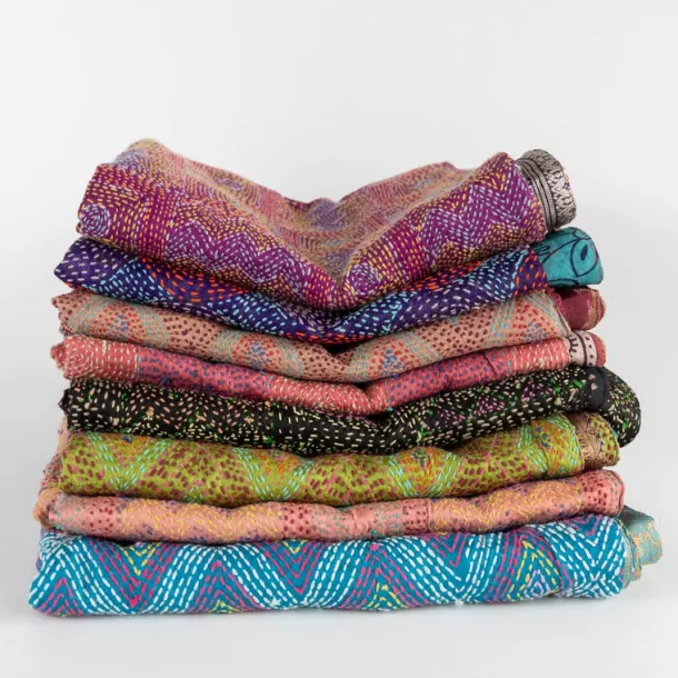 Kantha Silk Scarf