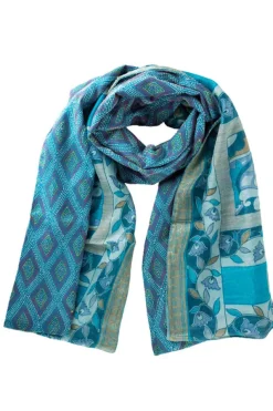 Kantha Silk Scarf