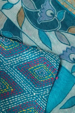 Kantha Silk Scarf