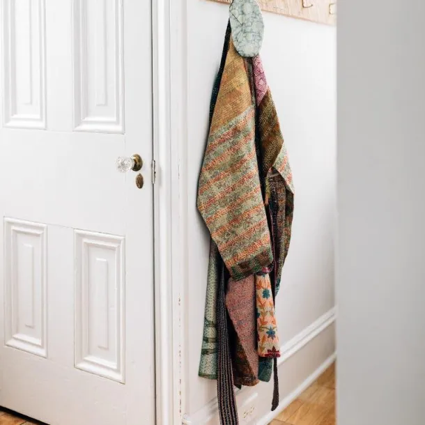 Kantha Stitch Sari Bathrobe
