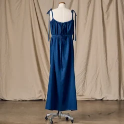 Kanya Blue Cotton Maxi Style Dress