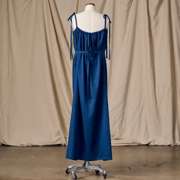 Kanya Blue Cotton Maxi Style Dress