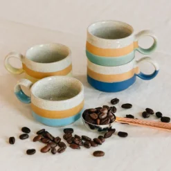 Kaphi Stacking Espresso Mug | Set of 4