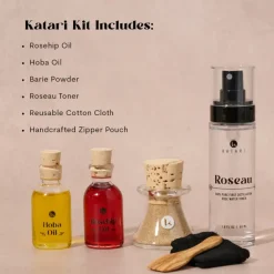Katari Skincare Set in Cosmetic Bag