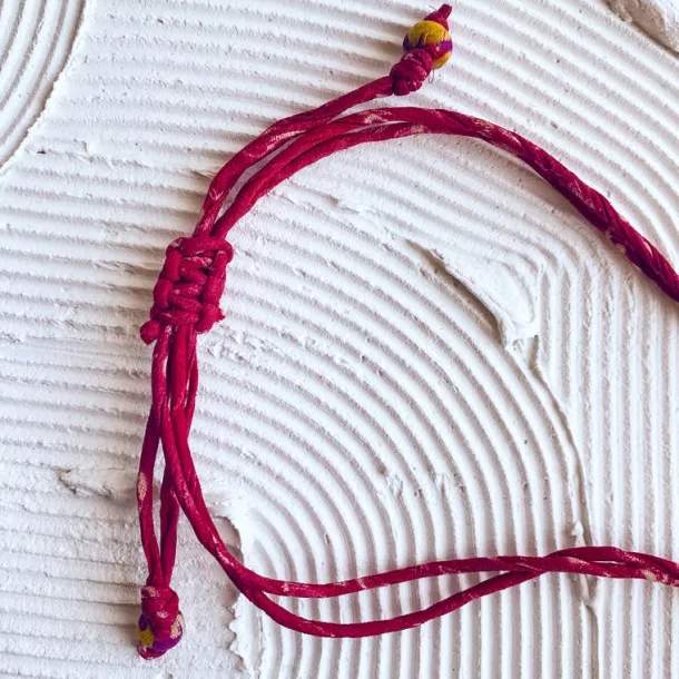 Kavya Recycled Sari Beaded Necklace