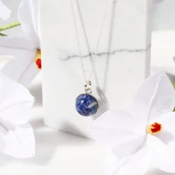 Khasi Kay Sterling Silver Sodalite Necklace