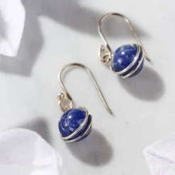 Khasi Kay Sterling Silver Sodalite Earrings