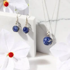 Khasi Kay Sterling Silver Sodalite Earrings