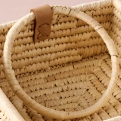 Khejur Woven Palm Leaf Napkin Basket