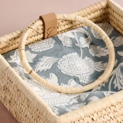 Khejur Woven Palm Leaf Napkin Basket