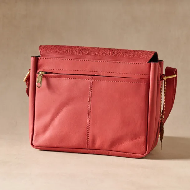 Kohra Embossed Leather Crossbody Bag