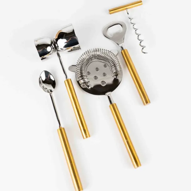 Kokatel Bar Tool Set with Stand - Set of 5