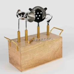 Kokatel Bar Tool Set with Stand - Set of 5