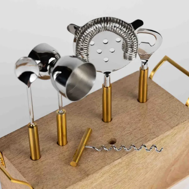 Kokatel Bar Tool Set with Stand - Set of 5