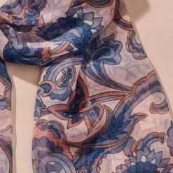 Komal Paisley Chiffon Scarf