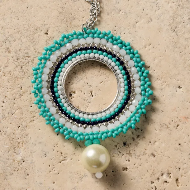 Lahar Bead Pendant Necklace