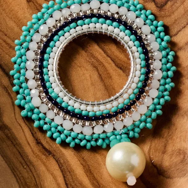 Lahar Bead Pendant Necklace