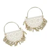 Latte Fringe Earrings