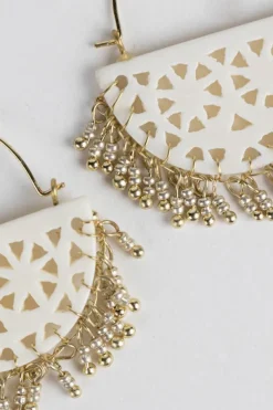 Latte Fringe Earrings