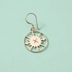 Lazimpat Compass Sun Earrings
