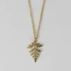 Leaf Charm Pendant Necklace