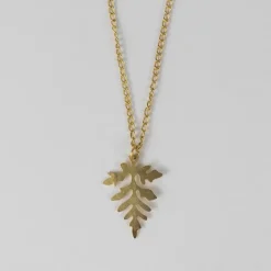 Leaf Charm Pendant Necklace