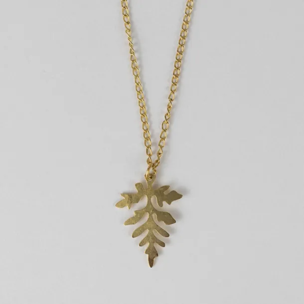 Leaf Charm Pendant Necklace