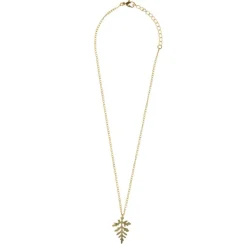 Leaf Charm Pendant Necklace